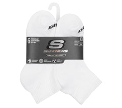6 Pack Core Quarter Medium Socks | Skechers