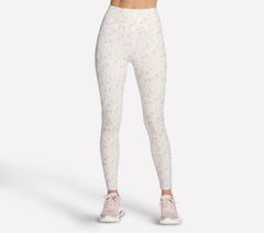 GO WALK Rib Floral Full Length High-Waisted Legging | Skechers Women