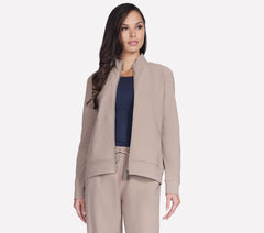 GO Luxe Rib Everyday Full Zip Jacket | Skechers Women