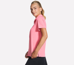 GO GOLF Short Sleeve Birdie Zip Front Polo | Skechers Women