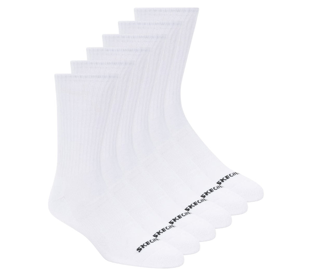6 Pack Large Core Crew Socks | Skechers