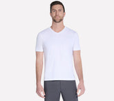GO DRI Pima Short Sleeve V-Neck | Skechers Men