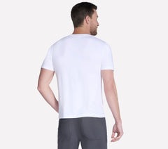GO DRI Pima Short Sleeve V-Neck | Skechers Men