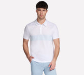 GO DRI Charge Palm Stripe Polo | Skechers Men
