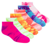 6 Pack Girls' Tie Dye Fashion Socks | Skechers