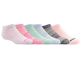 6 Pack Girls' Low Cut Color Stripe Socks | Skechers