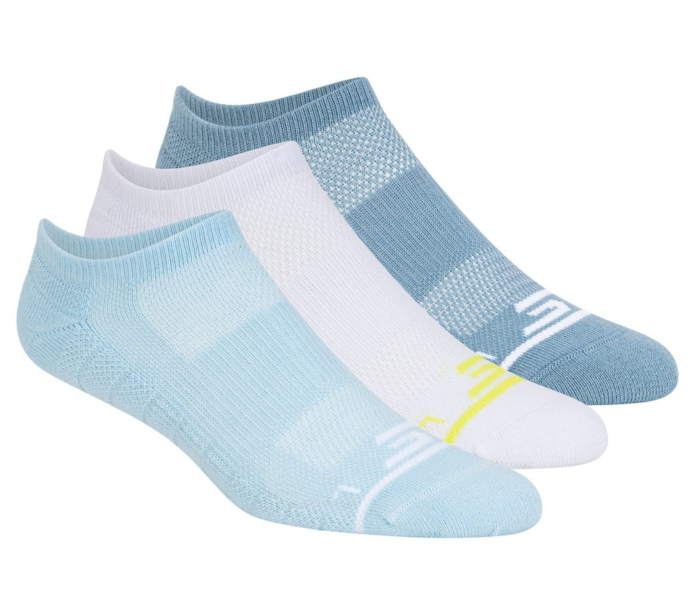 3 Pack Women's No Show Premium Basic Socks | Skechers