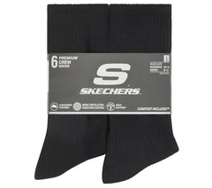 6 Pack Large Core Crew Socks | Skechers