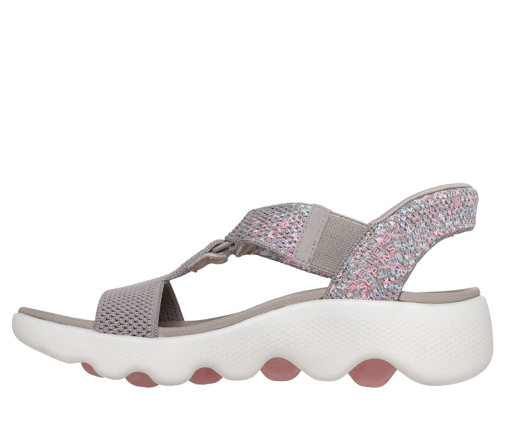 Slip-ins: GO WALK Massage Fit Sandal - Confetti Sky Shoes | Skechers Women