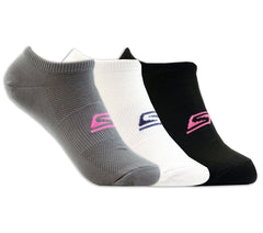 3 Pack No Show Stretch Socks | Skechers