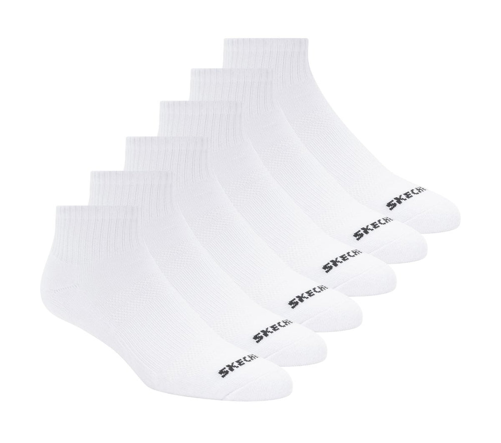 6 Pack Core Quarter Medium Socks | Skechers