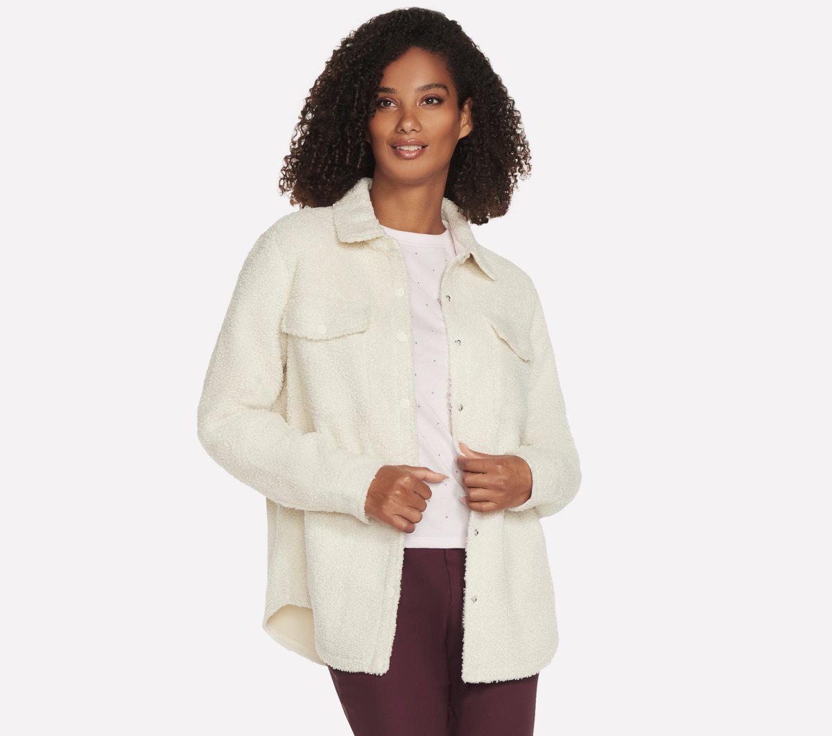 Sherpa Shacket | Skechers Women
