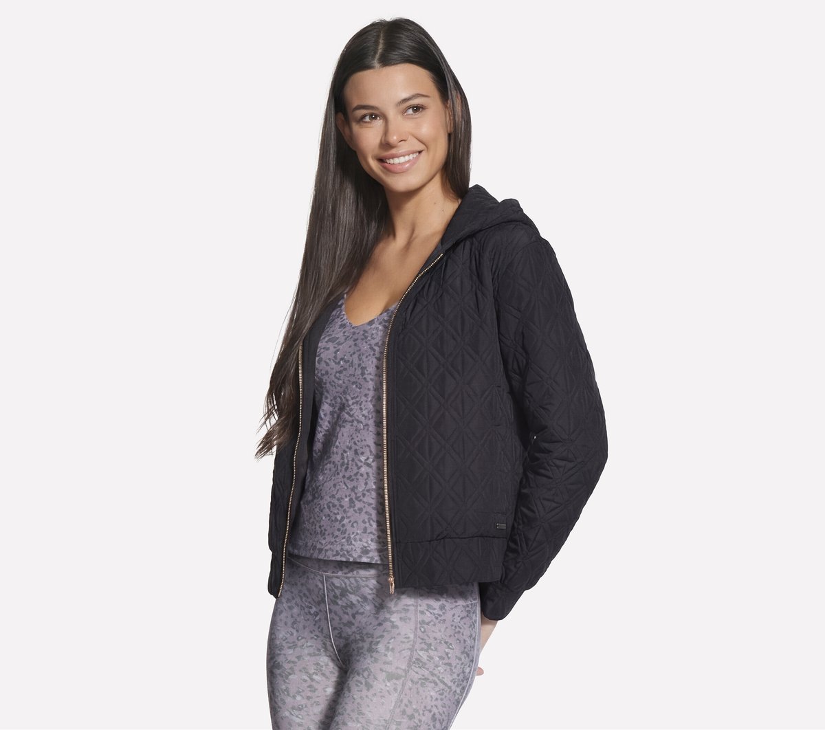 GO WALK Cozy Fit Diamond Jacket | Skechers Women