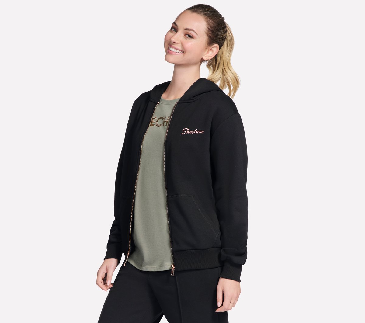 SKECH SWEATS Signature Full Zip Hoodie | Skechers Women