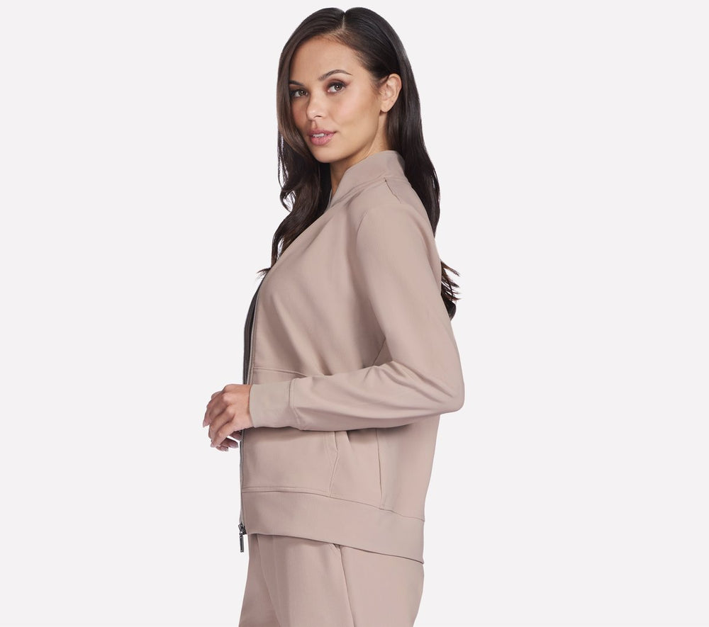 GO Luxe Rib Everyday Full Zip Jacket | Skechers Women
