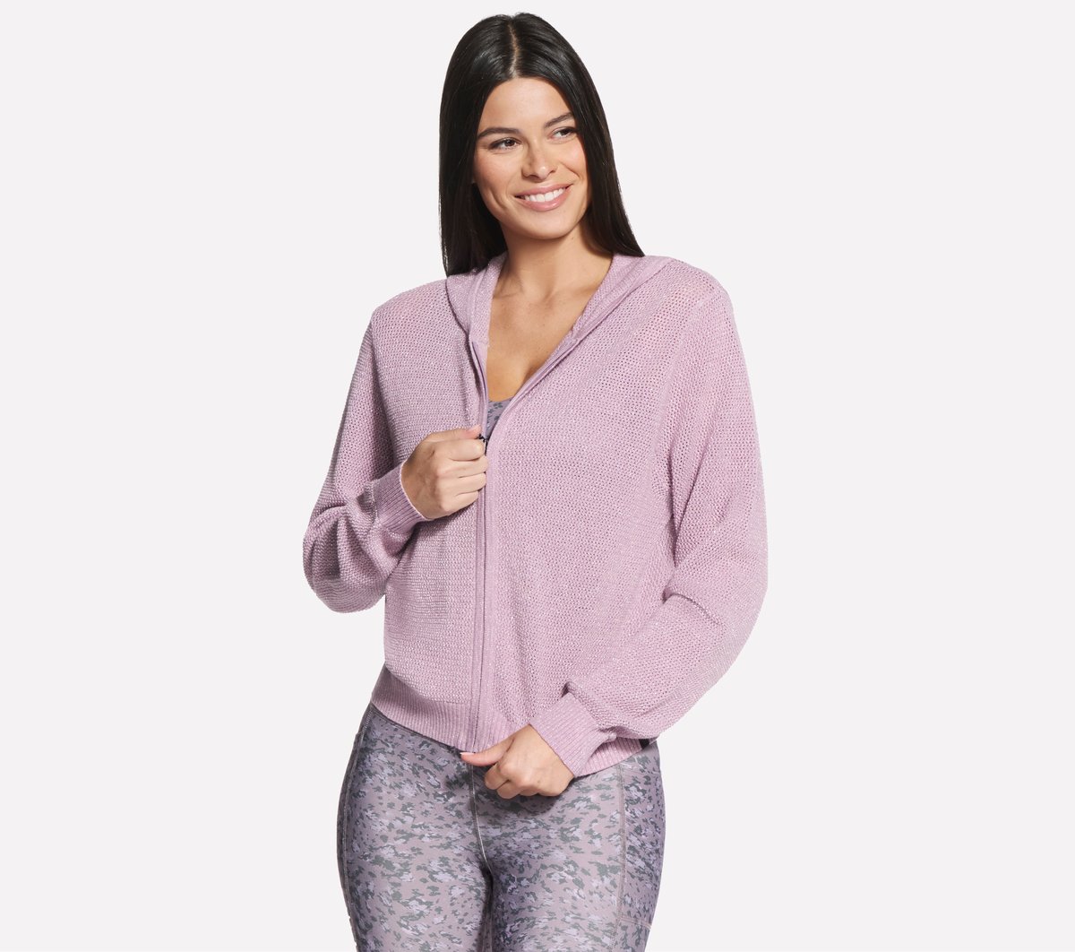 Shine Hooded Full Zip Jacket | Skechers Women