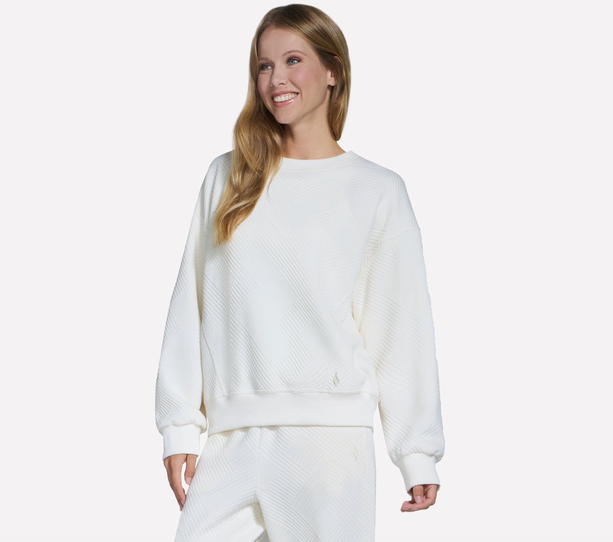 Downtown Cozy Fit Long Sleeve Crew | Skechers Women