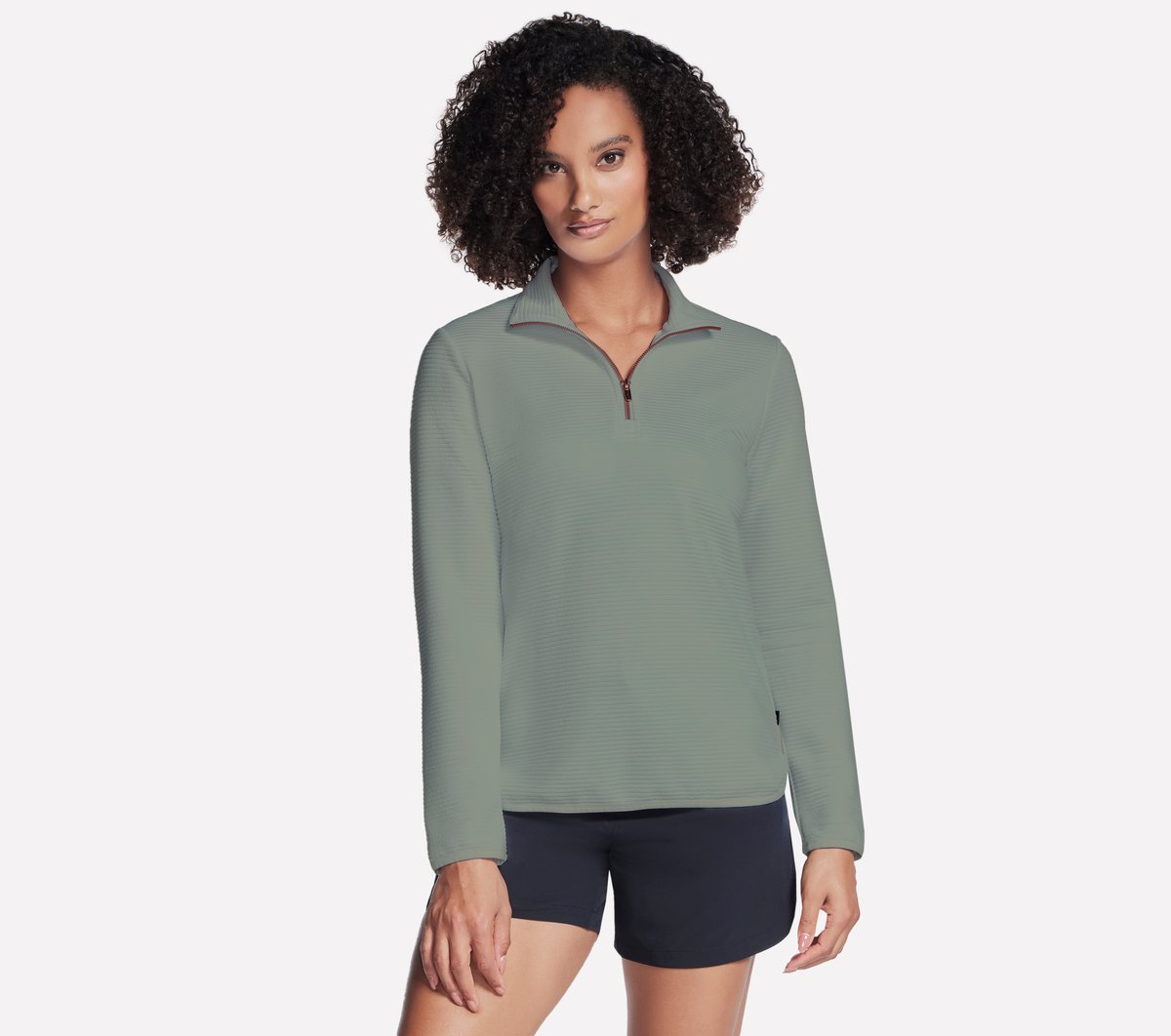 Soft Knit Ottoman 1/4 Zip | Skechers Women