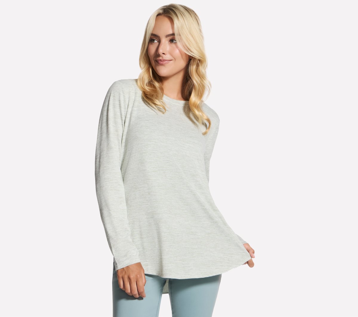 GO DRI Swift Stripe Long Sleeve | Skechers Women
