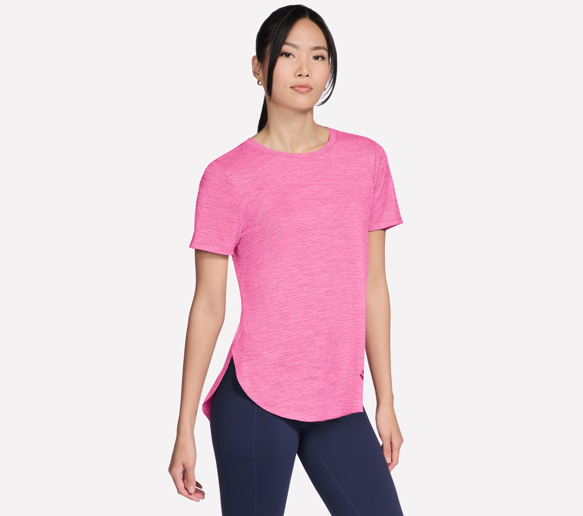 GO DRI Swift Stripe Tunic Tee | Skechers Women