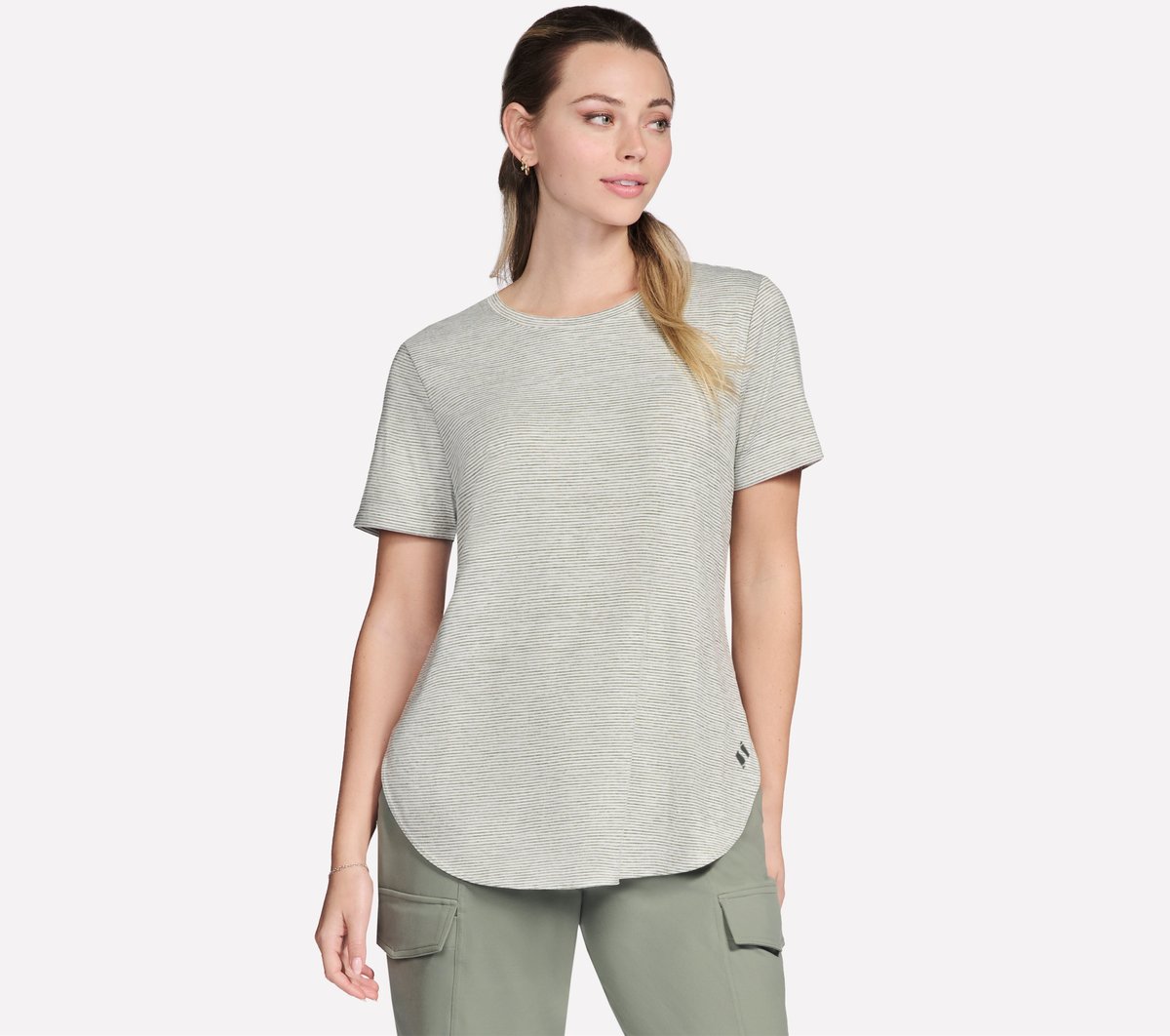 GO DRI Swift Stripe Tunic Tee | Skechers Women