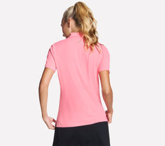 GO GOLF Short Sleeve Birdie Zip Front Polo | Skechers Women