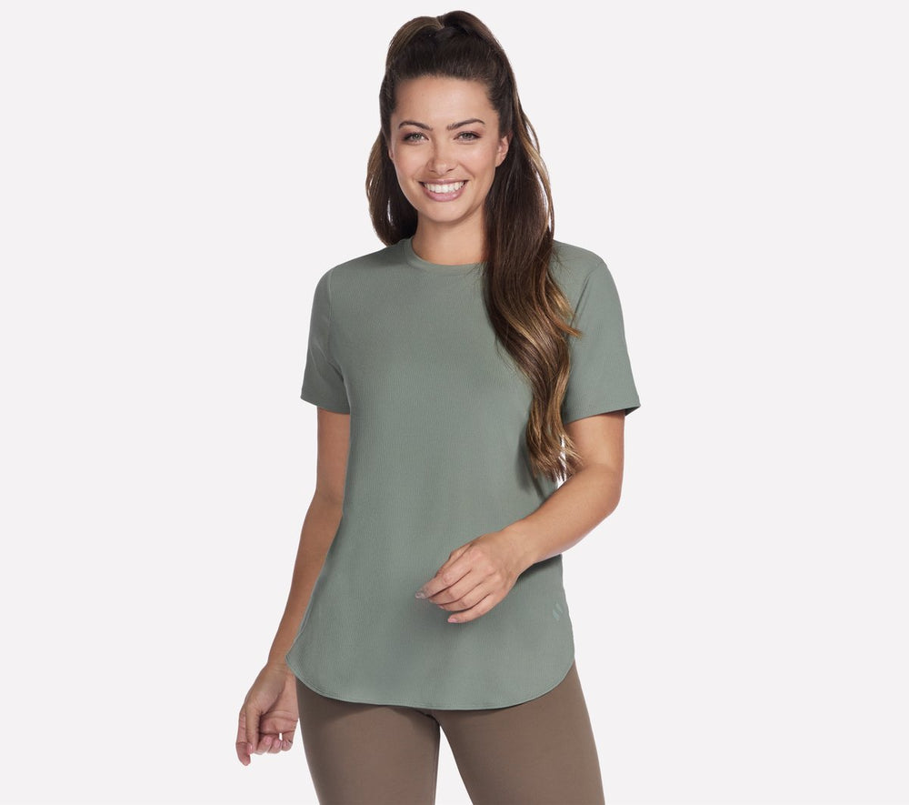 GO WALK Luxe Rib Tunic Tee | Skechers Women