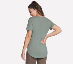 GO WALK Luxe Rib Tunic Tee | Skechers Women