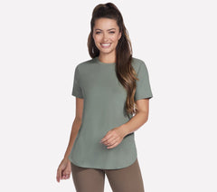 GO WALK Luxe Rib Tunic Tee | Skechers Women
