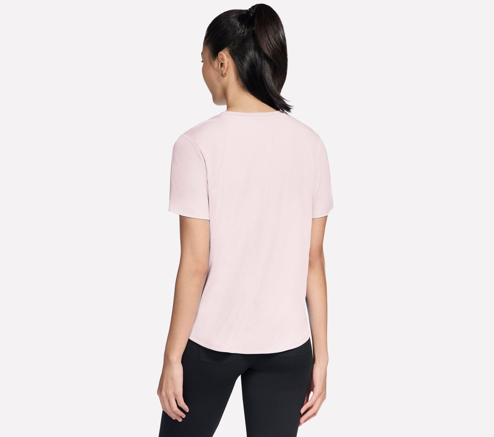 GO WALK Luxe Rib Tee | Skechers Women
