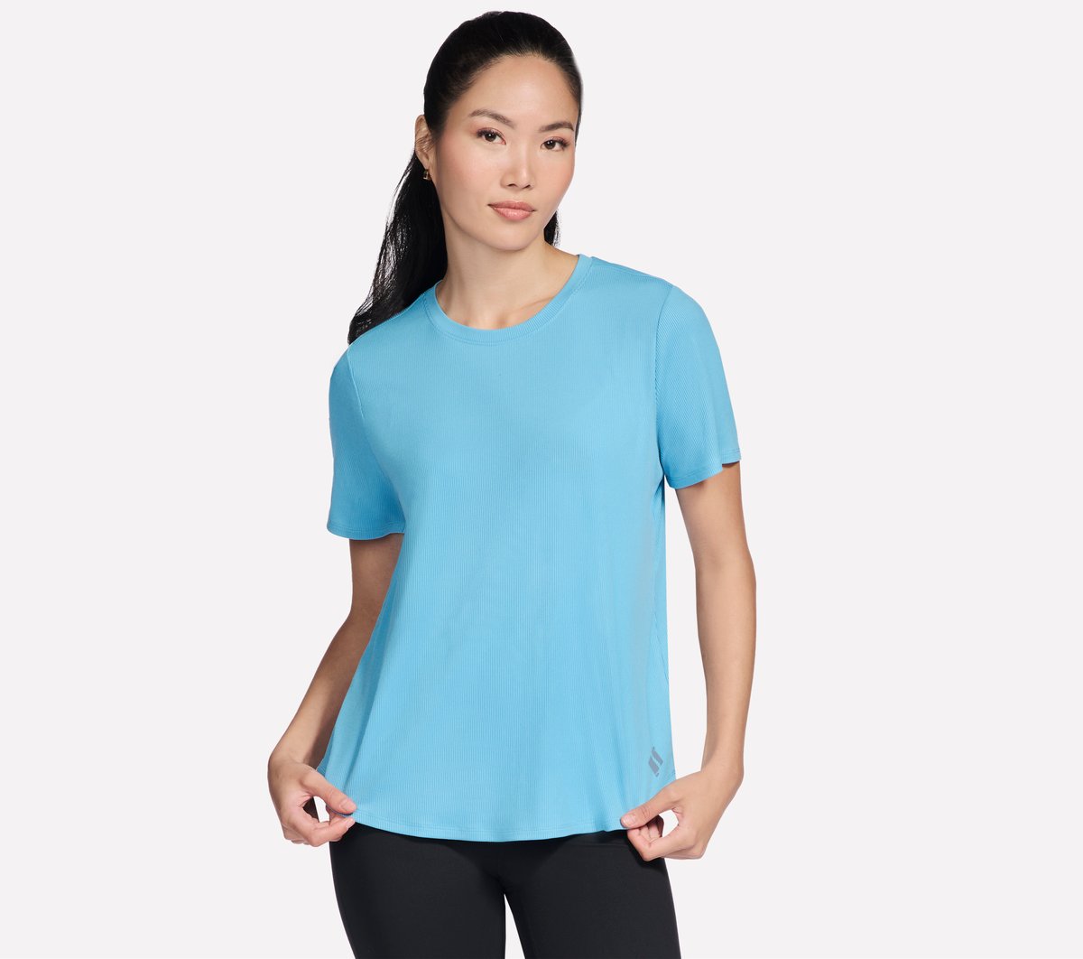 GO WALK Luxe Rib Tee | Skechers Women