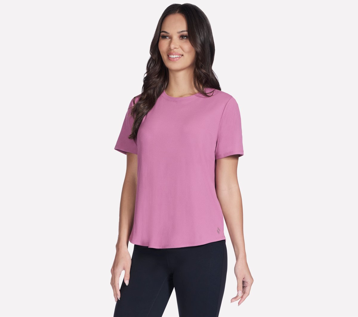 GO WALK Luxe Rib Tee | Skechers Women