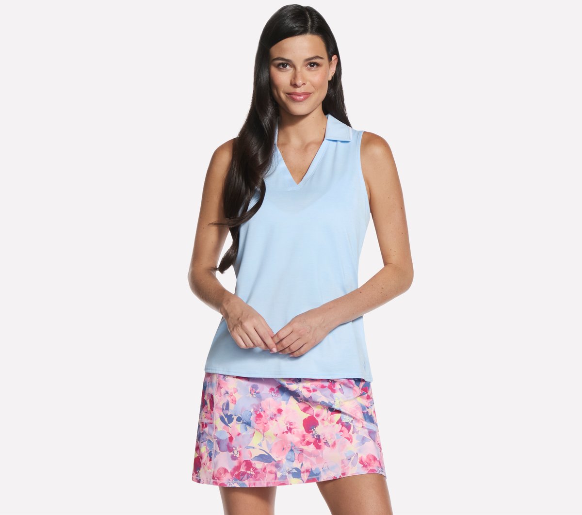 GO DRI Swift Polo Tank | Skechers Women