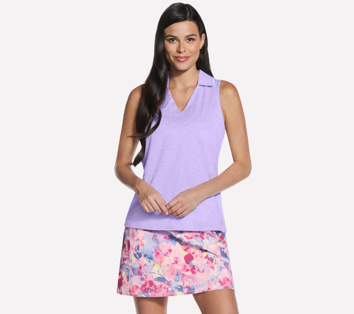 GO DRI Swift Polo Tank | Skechers Women