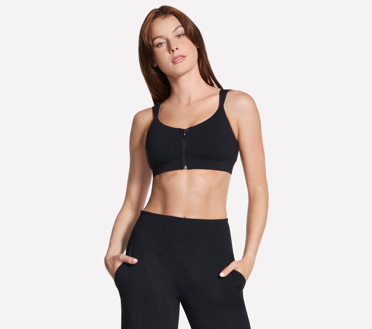 GO WALK Evolution Zip Front Bra | Skechers Women