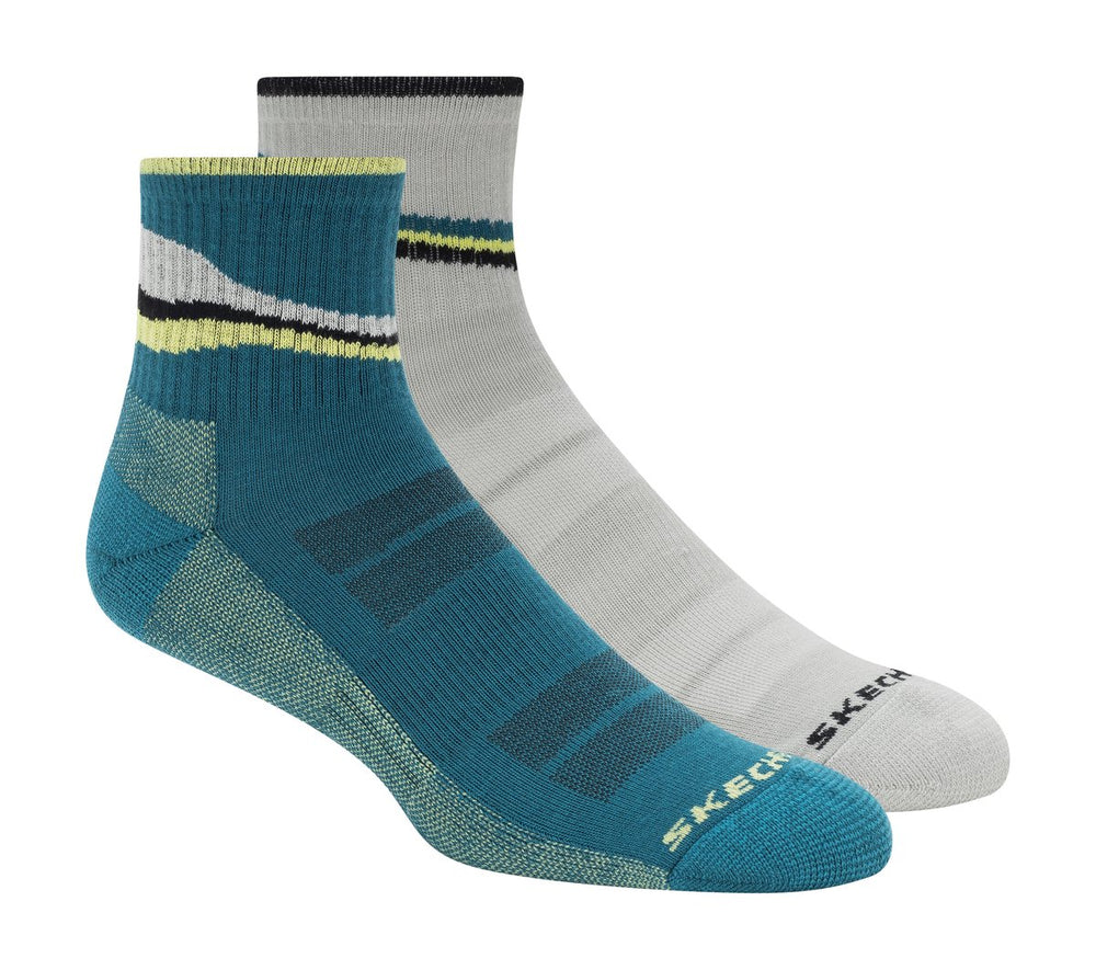 2 Pack Men's Quarter Trail Socks | Skechers