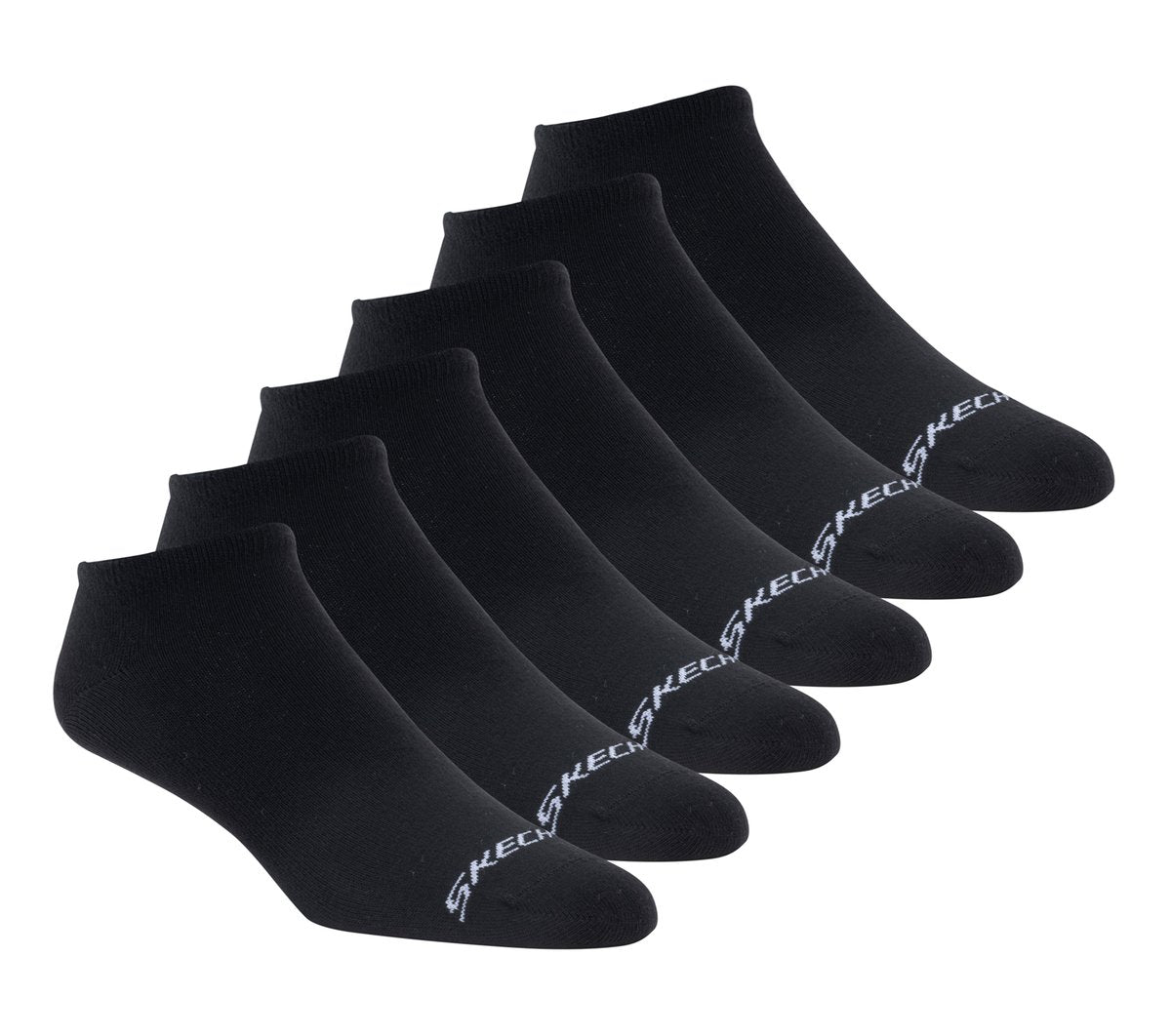 6 Pack Men's Cotton No Show Socks | Skechers