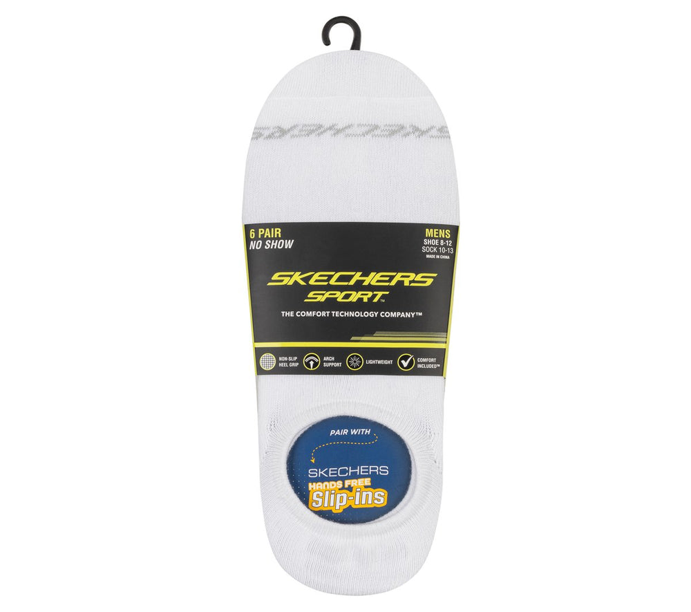 6 Pack Men's Sneaker Liner Socks | Skechers