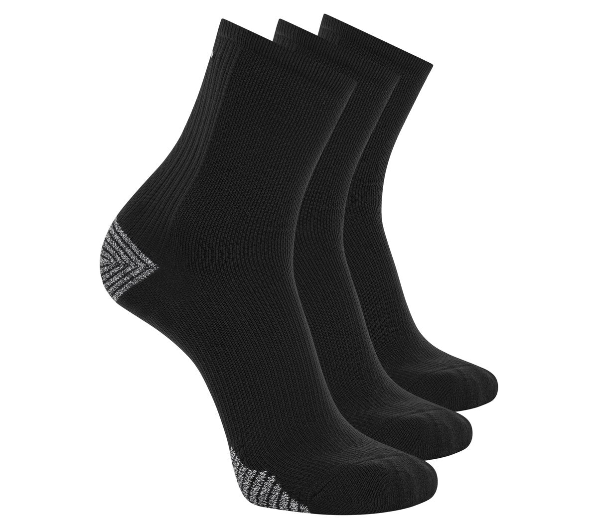3 Pack Men's Performance Running High Quarter Socks | Skechers
