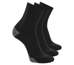 3 Pack Men's Performance Running High Quarter Socks | Skechers