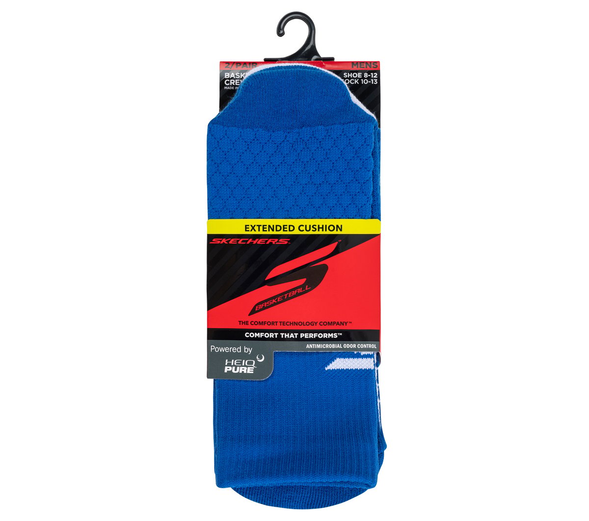 2 Pack Performance Basketball Crew Socks | Skechers