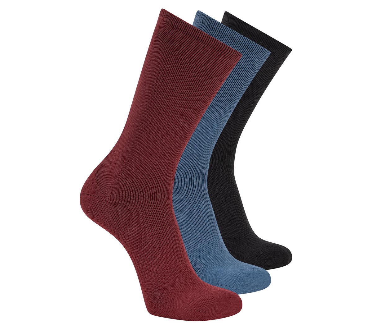 3 Pack Men's Reflective Performance Half Terry Crew Socks | Skechers