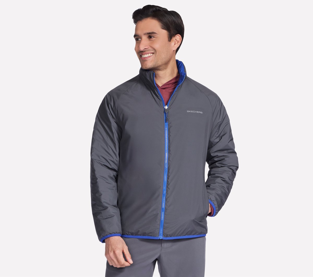 GO SHIELD Cozy Fit Altitude Reversible Jacket | Skechers Men