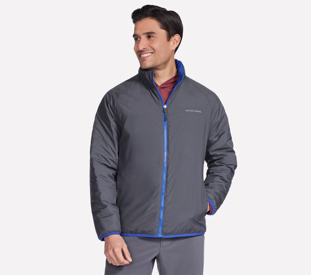 GO SHIELD Cozy Fit Altitude Reversible Jacket | Skechers Men