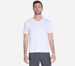 GO DRI Pima Short Sleeve V-Neck | Skechers Men