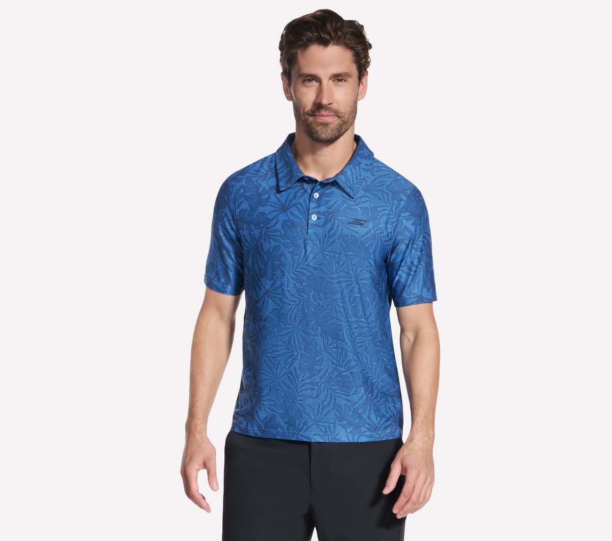 GO DRI All Day Printed Polo | Skechers Men