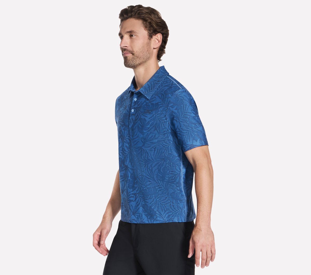 GO DRI All Day Printed Polo | Skechers Men