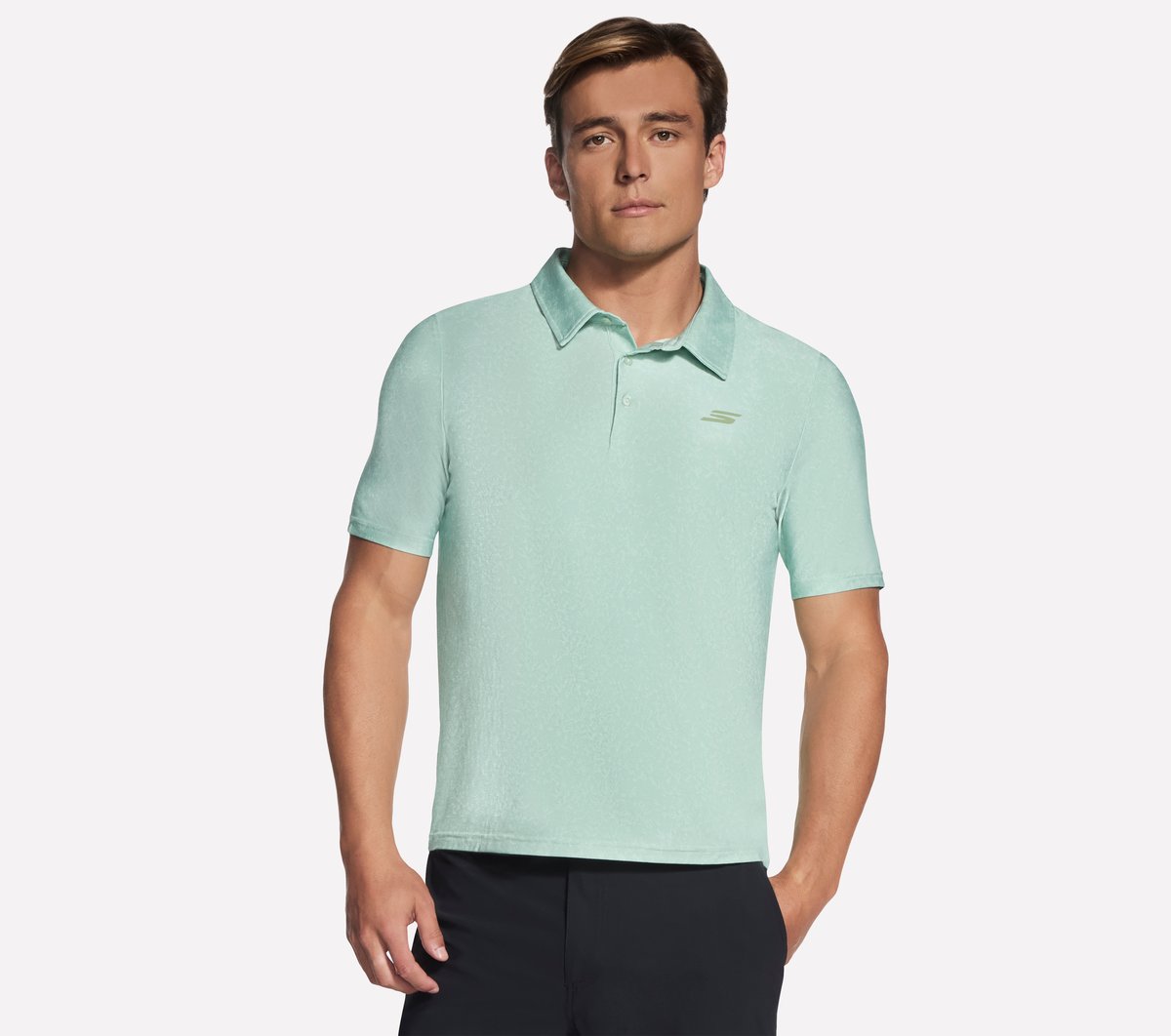GO DRI All Day Printed Polo | Skechers Men