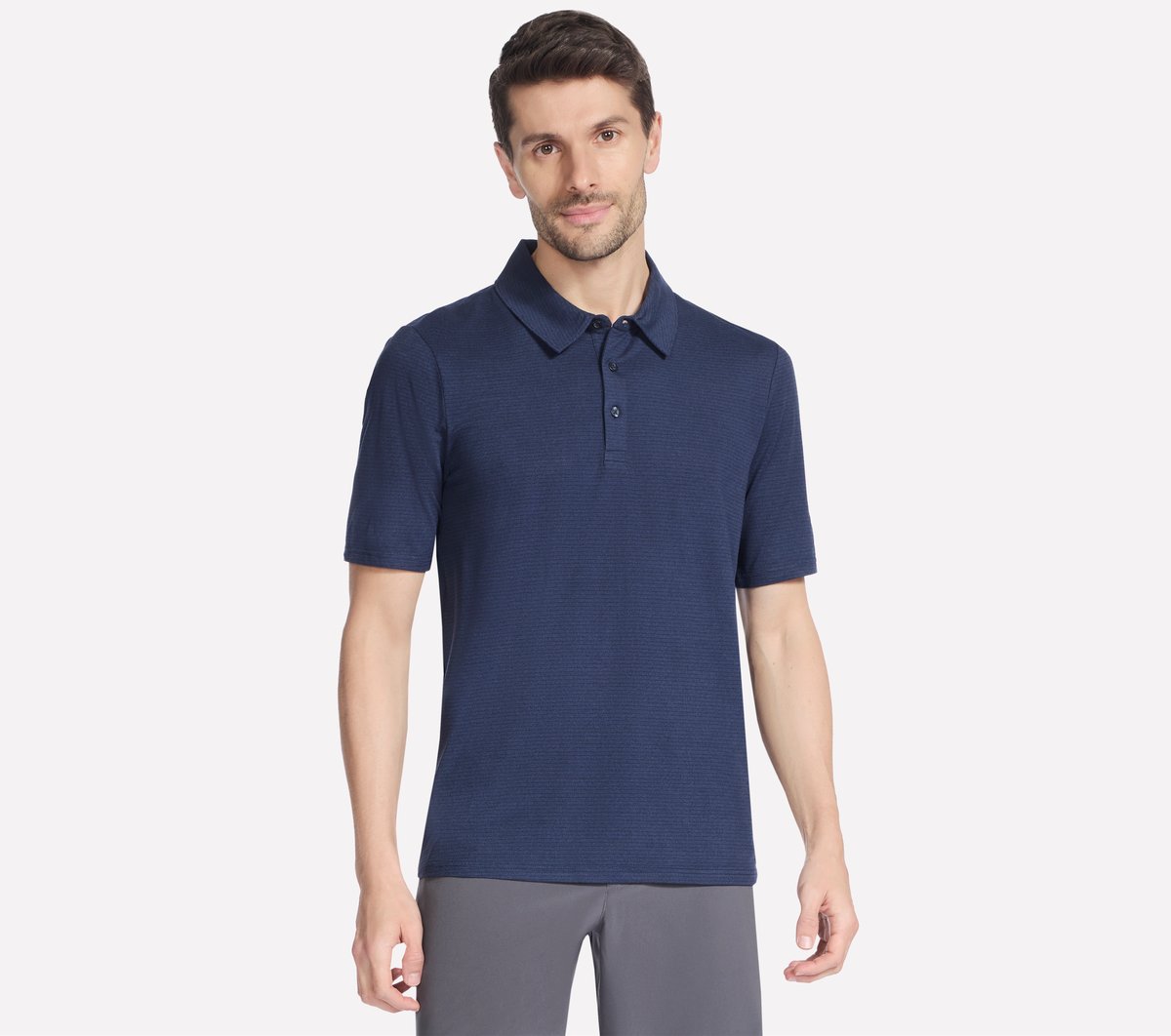 GO GOLF GO DRI All Day Stripe Polo | Skechers Men
