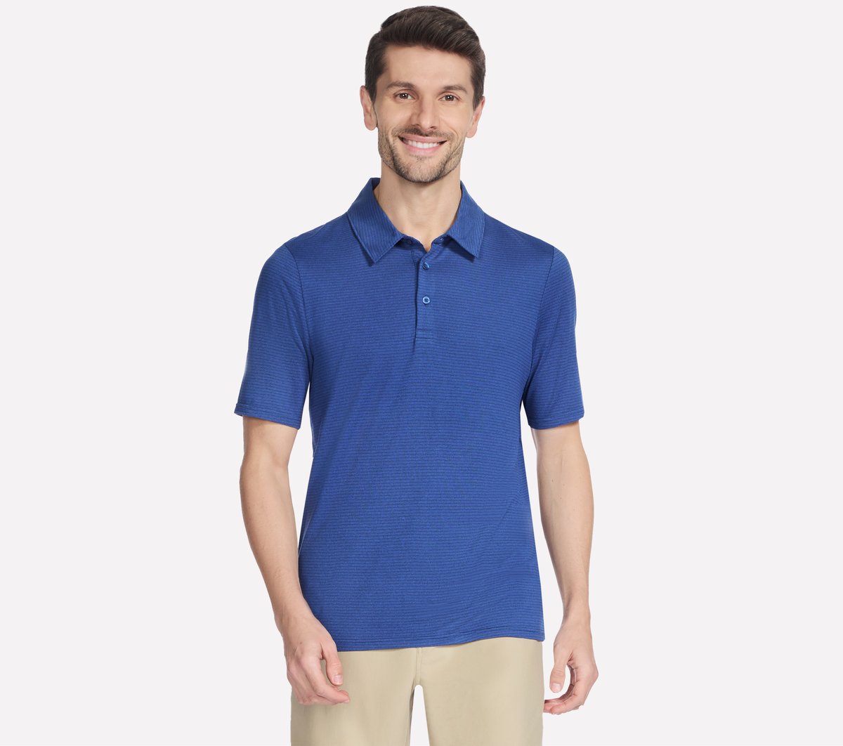 GO GOLF GO DRI All Day Stripe Polo | Skechers Men